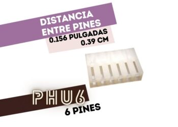 CONECTOR HEMBRA 6 VIAS .156 P/CABLE