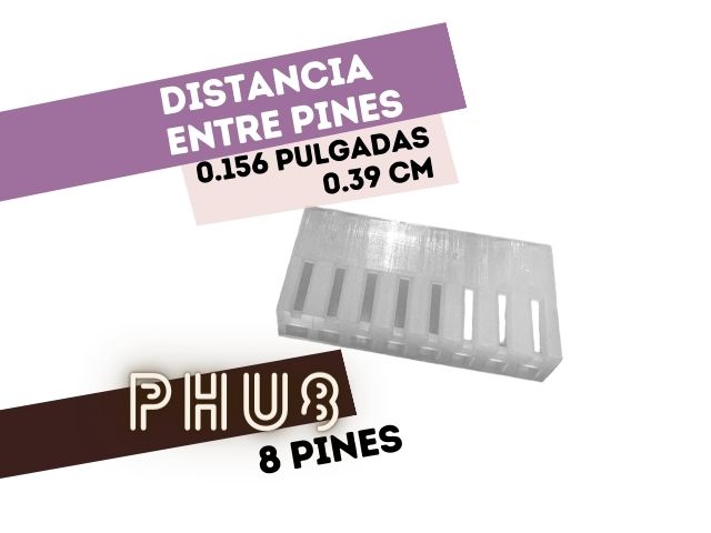 CONECTOR HEMBRA 8 VIAS .156 P/CABLE
