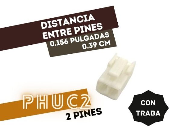 CONECTOR HEMBRA .156 2 VIAS
