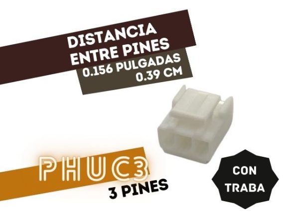 CONECTOR HEMBRA .156 3 VIAS