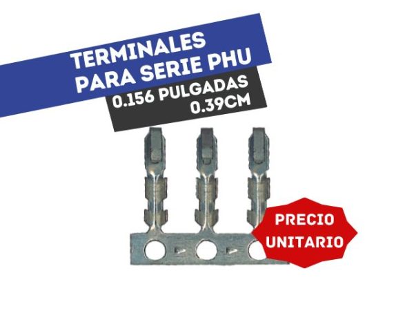 TERMINAL 5A 250V CONTACTO 1 CARA P/SERIE PHU