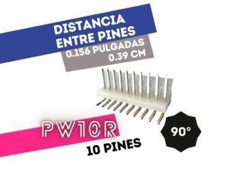 CONECTOR MACHO 10 VIAS 90° P/PHU .156"" P/CI
