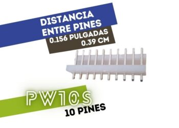 CONECTOR MACHO 10 VIAS RECTO P/PHU .156"" P/CI