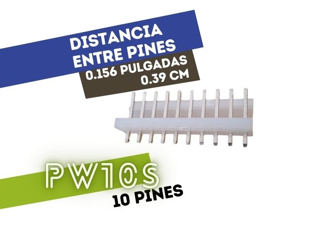 CONECTOR MACHO 10 VIAS RECTO P/PHU .156"" P/CI