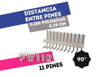 CONECTOR MACHO 11 VIAS 90° P/PHU .156"" P/CI