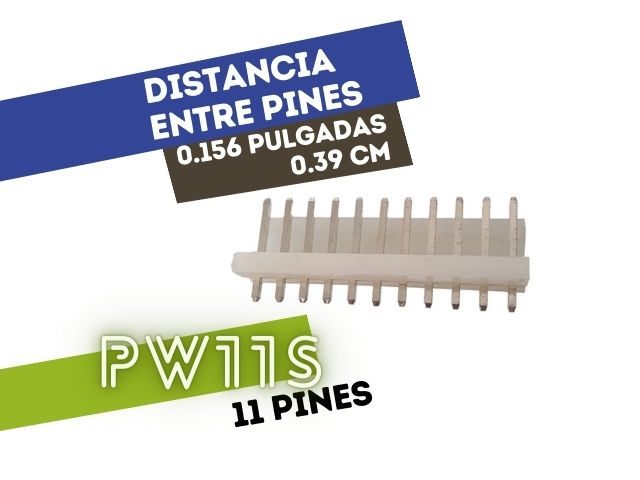 CONECTOR MACHO 11 VIAS RECTO P/PHU .156"" P/CI