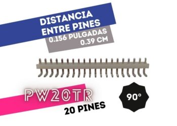CONECTOR MACHO 20° VIAS 90° P/PHU .156"" P/CI
