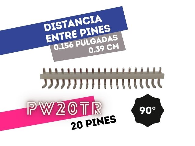 CONECTOR MACHO 20° VIAS 90° P/PHU .156"" P/CI