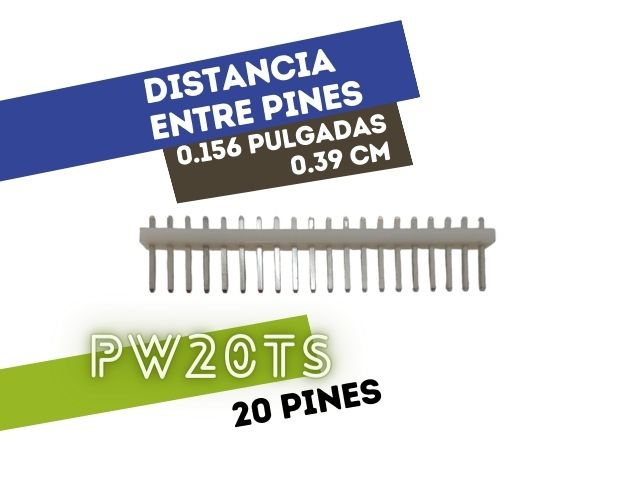 CONECTOR MACHO 20 VIAS RECTO P/PHU .156"" P/CI