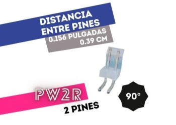 CONECTOR MACHO 2 VIAS 90 P/PHU .156"" P/CI