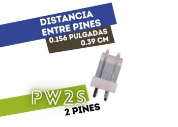 CONECTOR MACHO 2 VIAS RECTO P/PHU .156"" P/CI