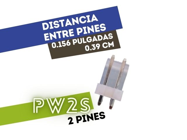 CONECTOR MACHO 2 VIAS RECTO P/PHU .156"" P/CI