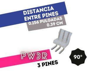 CONECTOR MACHO 3 VIAS 90 P/PHU .156"" P/CI