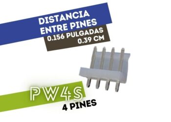 CONECTOR MACHO 4 VIAS RECTO P/PHU .156"" P/CI