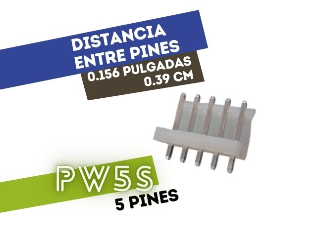 CONECTOR MACHO 5 VIAS RECTO P/PHU .156"" P/CI