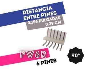 CONECTOR MACHO 6 VIAS 90° P/PHU .156"" P/CI