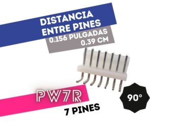 CONECTOR MACHO 7 VIAS 90° P/PHU .156"" P/CI