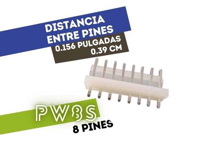CONECTOR MACHO 8 VIAS RECTO P/PHU .156"" P/CI