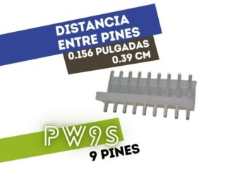 CONECTOR MACHO 9 VIAS RECTO P/PHU .156"" P/CI