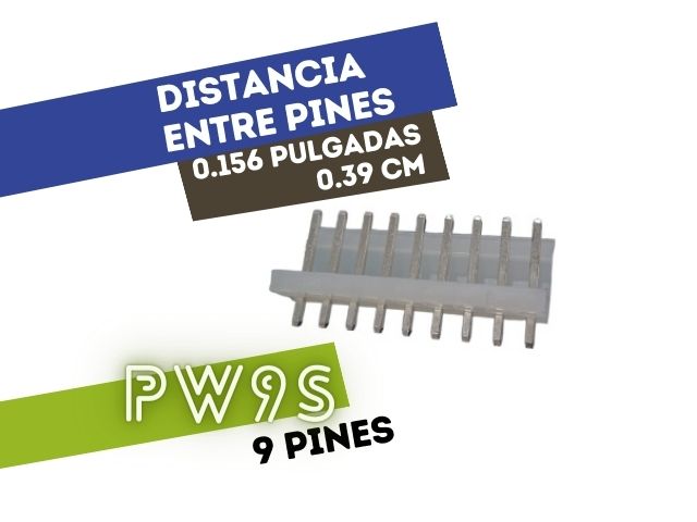 CONECTOR MACHO 9 VIAS RECTO P/PHU .156"" P/CI