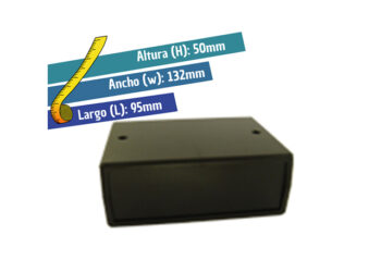 CJ-H4/N CAJA PLASTICA NEGRA CIEGA (L=95 W=132 H=50)