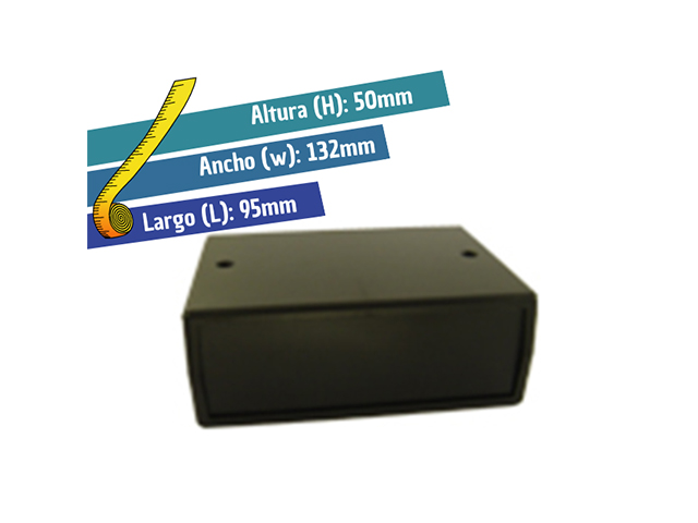 CJ-H4/N CAJA PLASTICA NEGRA CIEGA (L=95 W=132 H=50)