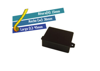 CJ-ZM0/N CAJA PLASTICA NEGRA CIEGA (L=45, W=36, H=15)