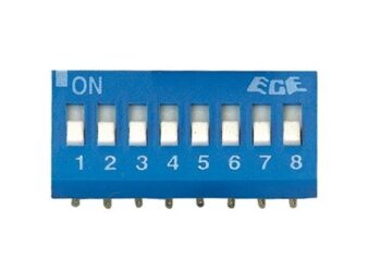 DIP SWITCH 8 POSICIONES-DESLIZANTE