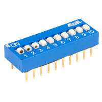 DIP SWITCH 10 POCISIONES-DESLIZANTE