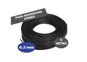 CABLE P/MICROFONO STEREO 6.2 mm (X METRO)