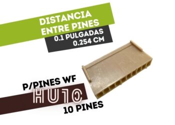 CONECTOR HEMBRA 10 VIAS 0.1" PARA CABLE PARA TERMINAL HUTL