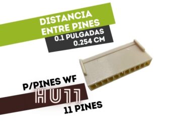 CONECTOR HEMBRA 11 VIAS 0.1" PARA CABLE PARA TERMINAL HUTL