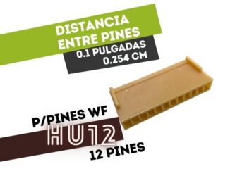 CONECTOR HEMBRA 12 VIAS 0.1" PARA CABLE PARA TERMINAL HUTL