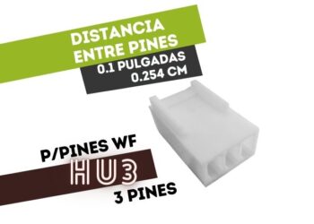 CONECTOR HEMBRA 3 VIAS 0.1" PARA CABLE PARA TERMINAL HUTL