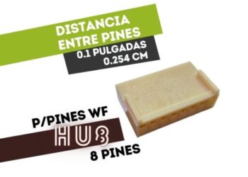 CONECTOR HEMBRA 8 VIAS 0.1" PARA CABLE PARA TERMINAL HUTL