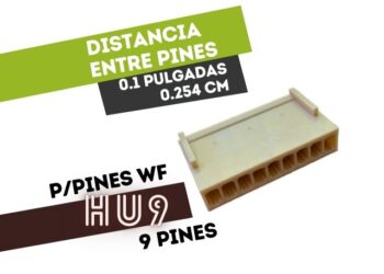 CONECTOR HEMBRA 9 VIAS 0.1" PARA CABLE PARA TERMINAL HUTL