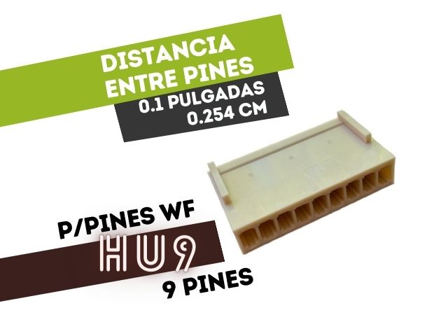 CONECTOR HEMBRA 9 VIAS 0.1" PARA CABLE PARA TERMINAL HUTL