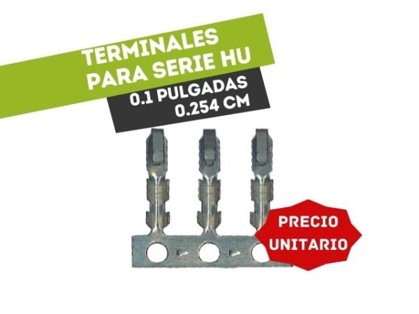 TERMINAL 3A 250V CONTACTO EN 1 CARA PARA SERIE HU
