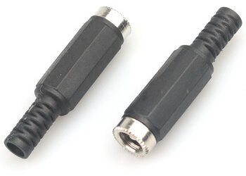 CONECTOR JACK 3.5mm MONO P/CABLE PLASTICOQ