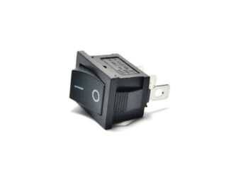 LLAVE TECLA SIMPLE ON-OFF 6A 250V NEGRA