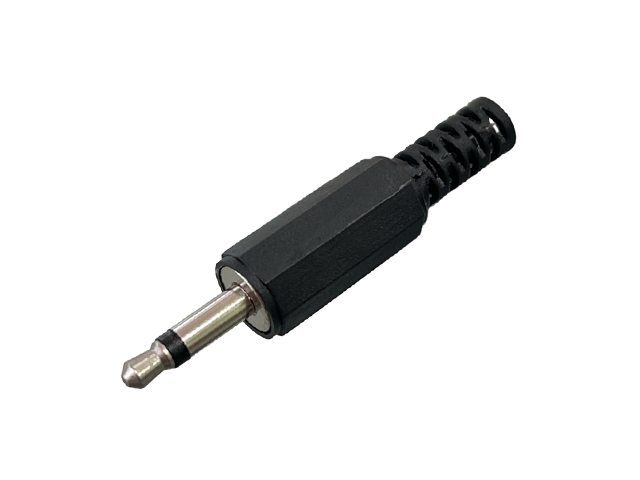 CONECTOR PLUG 3.5mm MONO PARA CABLE PLASTICO