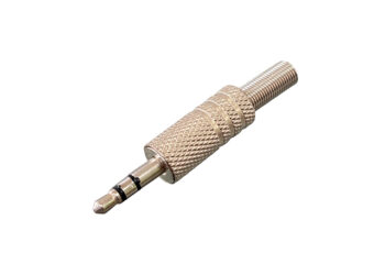 CONECTOR PLUG 3.5mm STEREO PARA CABLE METALICO