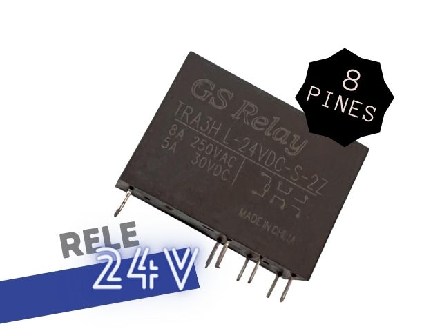 RELE 24V 2INV (8A,240VAC; 5A,30VDC)