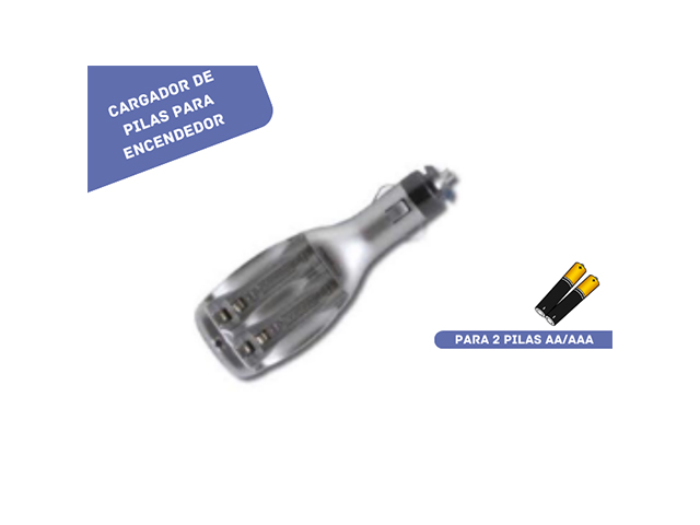 CARGADOR 2 PILAS P/ AUTO