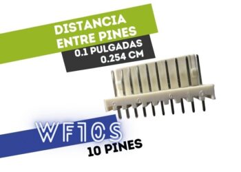 CONECTOR MACHO 10 VIAS RECTO PARA CIRCUITO IMPRESO P/HU 0.1"