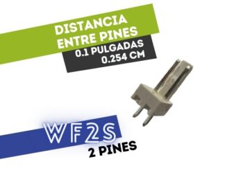 CONECTOR MACHO 2 VIAS RECTO PARA CIRCUITO IMPRESO P/HU 0.1"