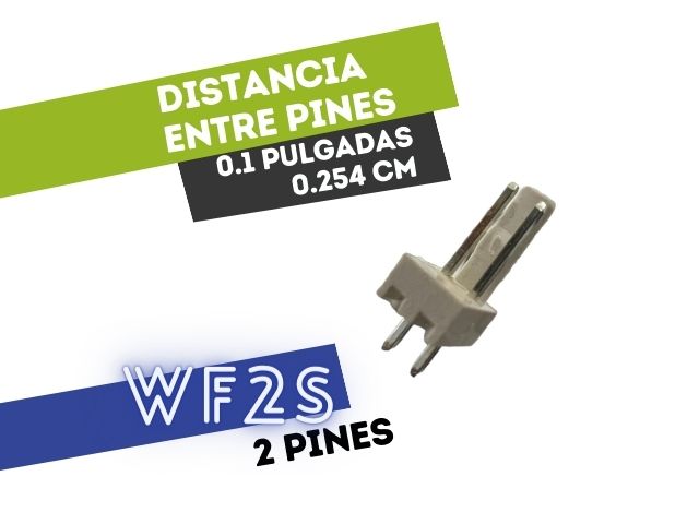 CONECTOR MACHO 2 VIAS RECTO PARA CIRCUITO IMPRESO P/HU 0.1"