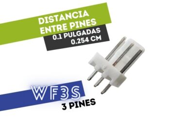 CONECTOR MACHO 3 VIAS RECTO PARA CIRCUITO IMPRESO P/HU 0.1"