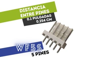 CONECTOR MACHO 5 VIAS RECTO PARA CIRCUITO IMPRESO P/HU 0.1"
