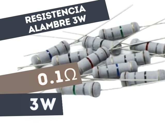 AC03 RESISTENCIA 0.1E 3W ALAMBRE 5%